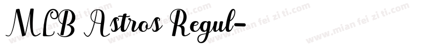 MLB Astros Regul字体转换